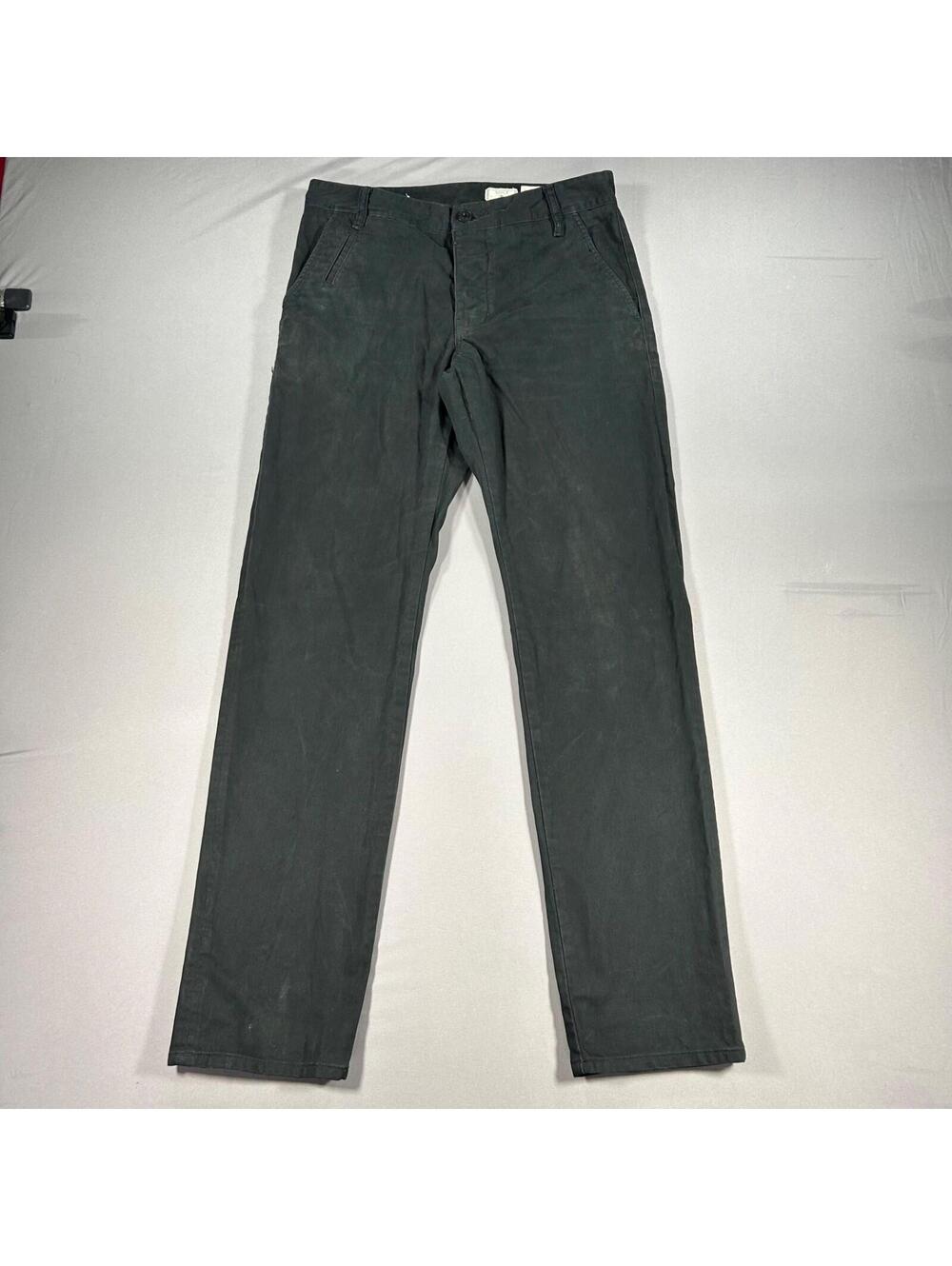 AllSaints Men's Volt Black Slim-Fit Chino Pants Size 30x32